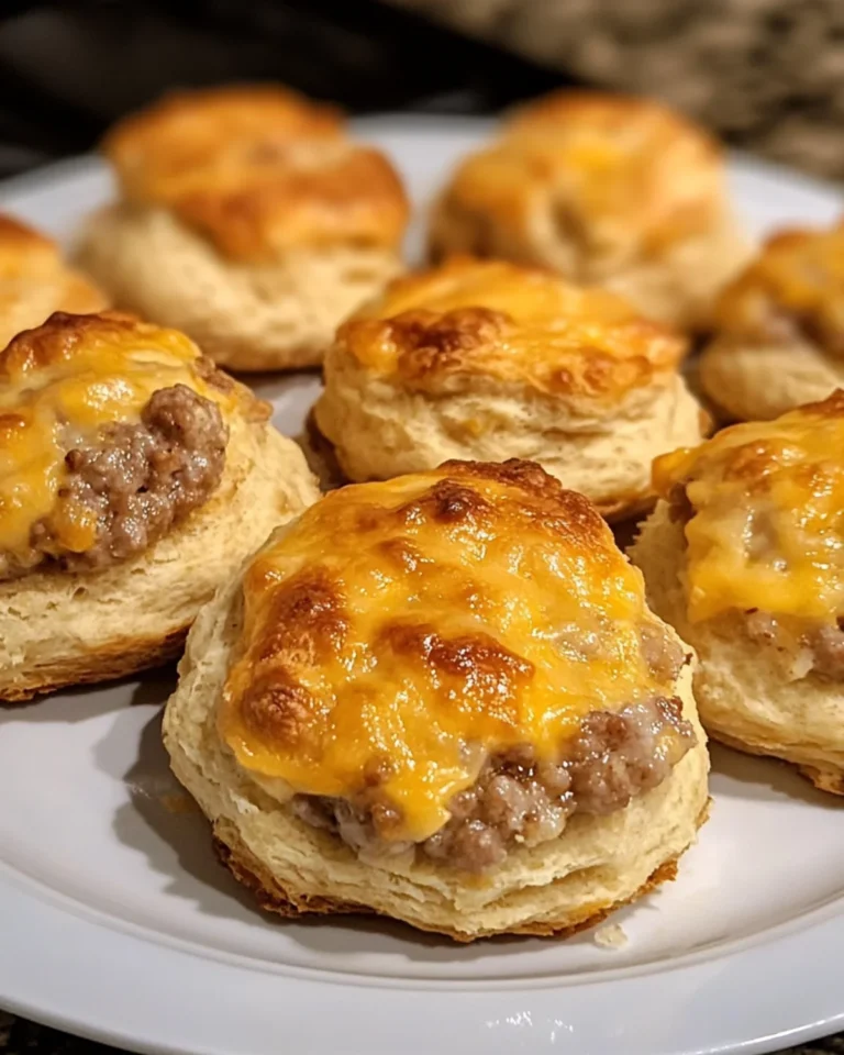 Keto Sausage Cheddar Biscuits – Perfect Low-Carb Treat