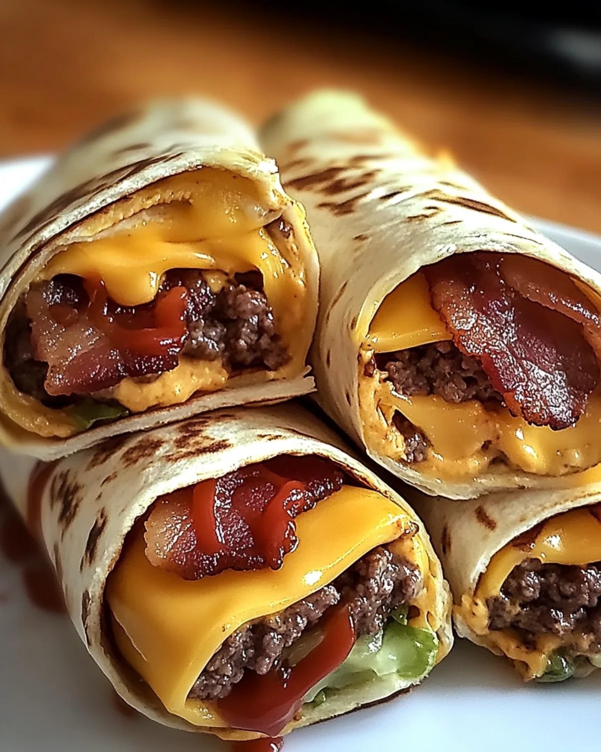 Cheesy Bacon Burger Wraps: Quick and Tasty Wrap Recipe