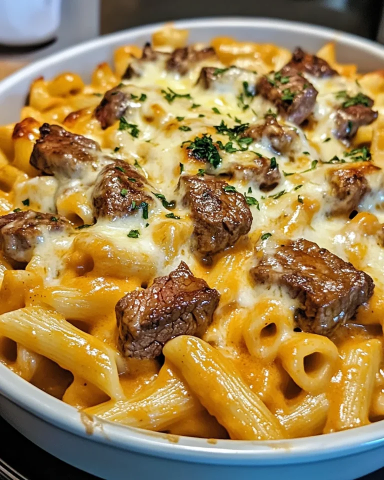 Creamy Honey Buffalo Steak Pasta Bake: A Flavorful Dish
