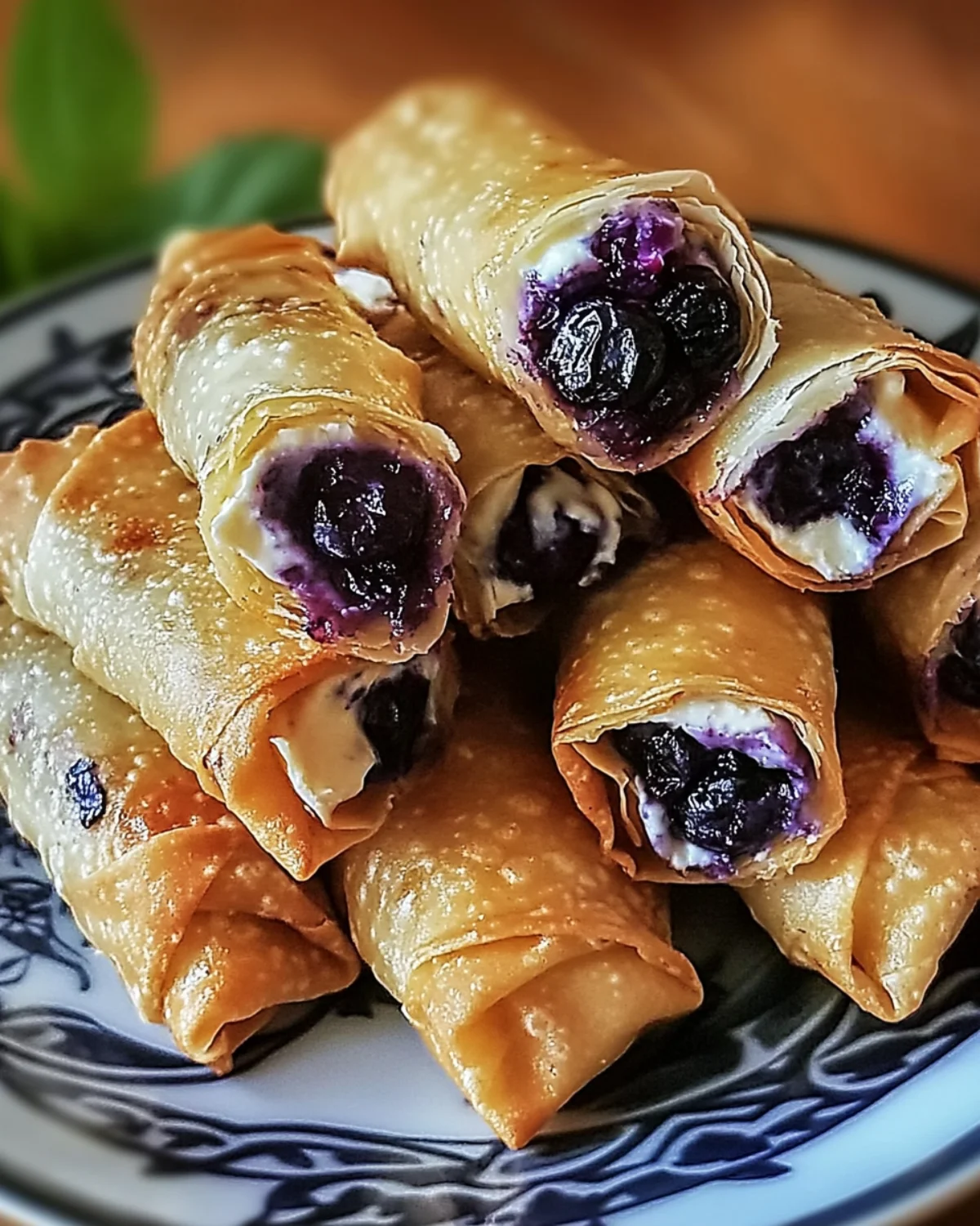 Blueberry Cream Cheese Egg Rolls – Easy & Delicious Recipe