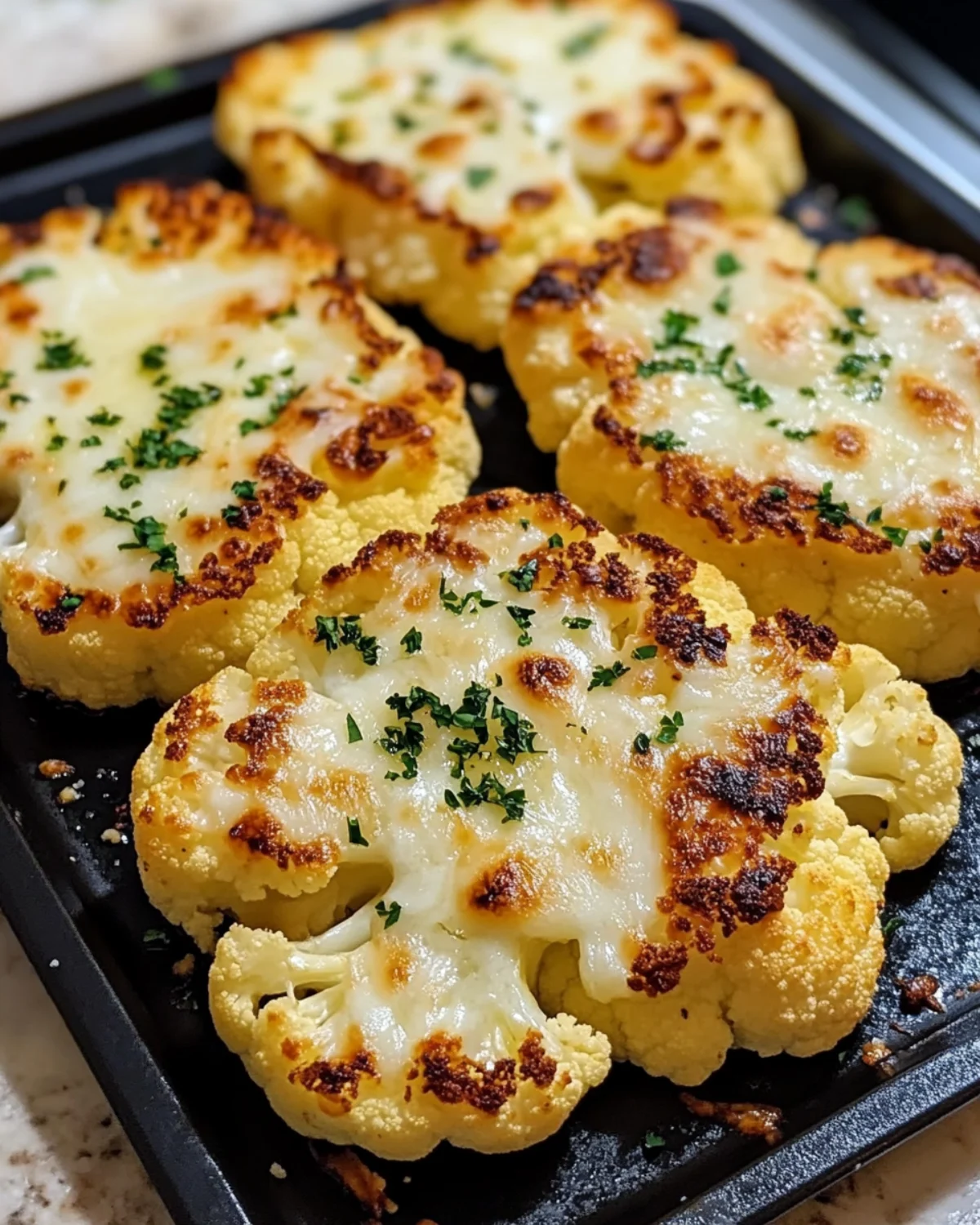 Cheesy Baked Cauliflower Steaks – Easy Oven Recipe