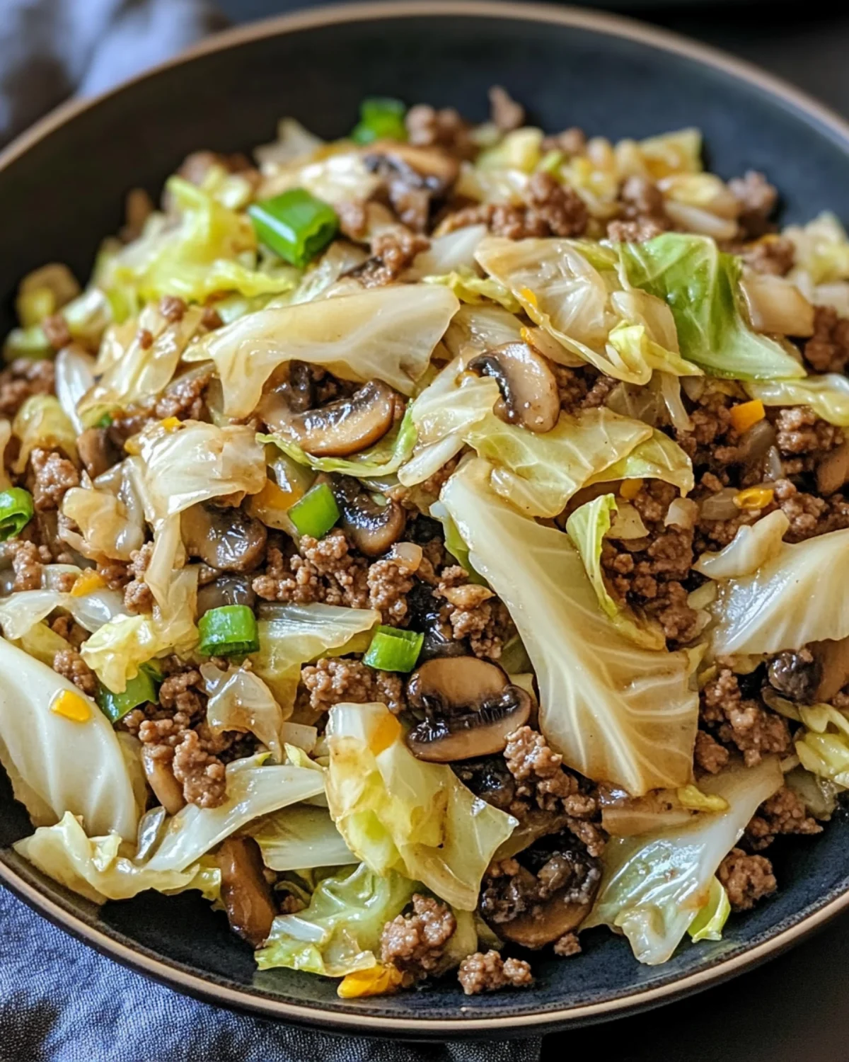 Chinese Ground Beef and Cabbage Stir Fry: Quick & Tasty