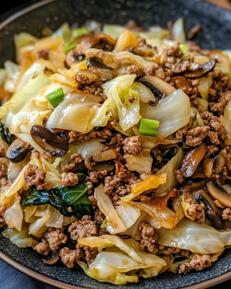 Chinese Ground Beef and Cabbage Stir Fry: Quick & Tasty