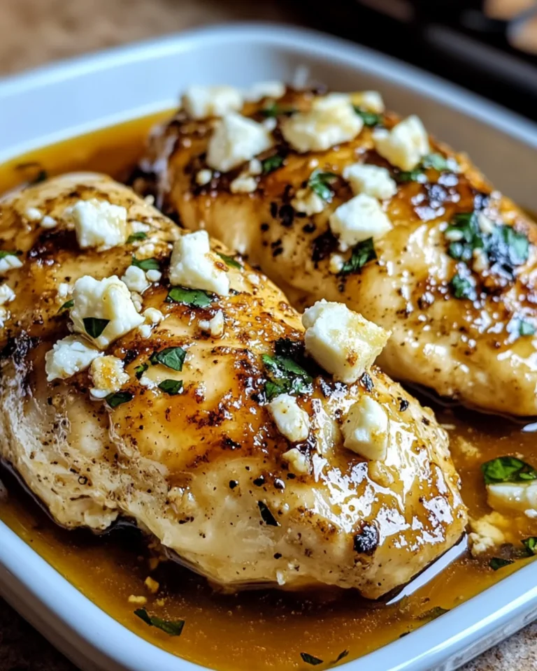 Hot Honey Feta Chicken Recipe with Creamy Sauce Twist