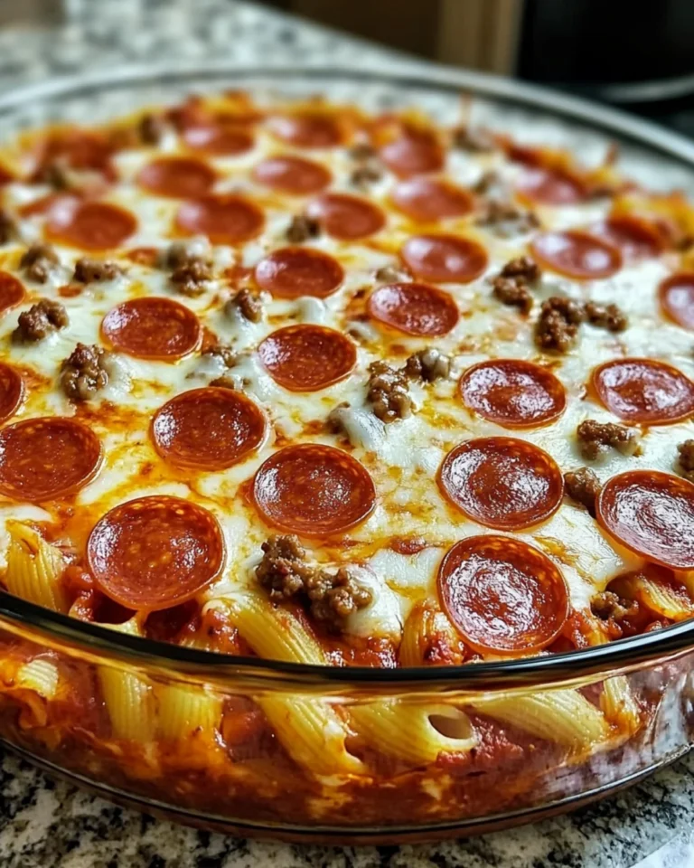 Meat Lovers Pizza Casserole: A Hearty, Cheesy Delight