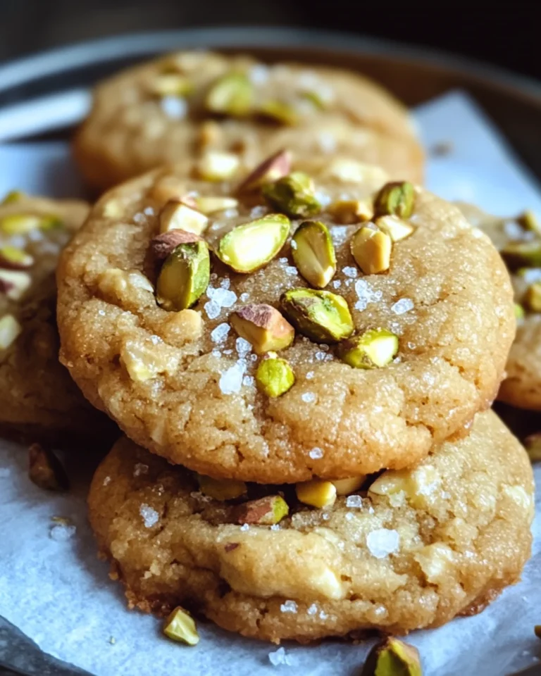 Salted Honey Pistachio Cookies: A Sweet & Salty Delight