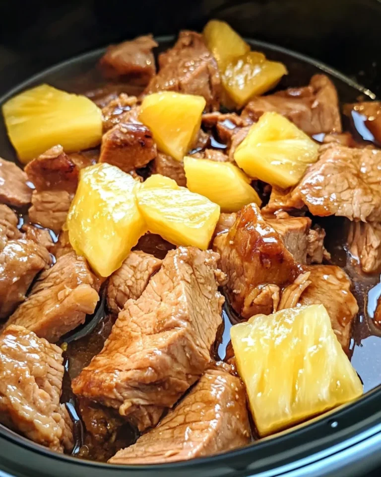 Slow Cooker Pineapple Pork: Tender and Flavorful Recipe