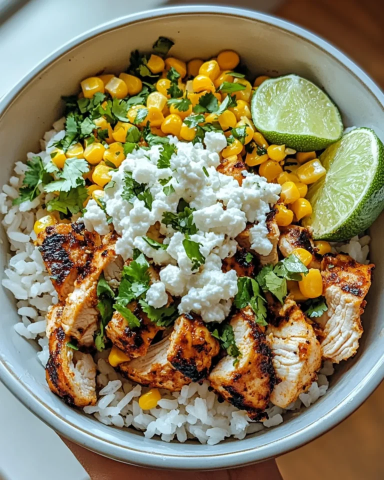 Street Corn Chicken Rice Bowl – Easy & Delicious Meal
