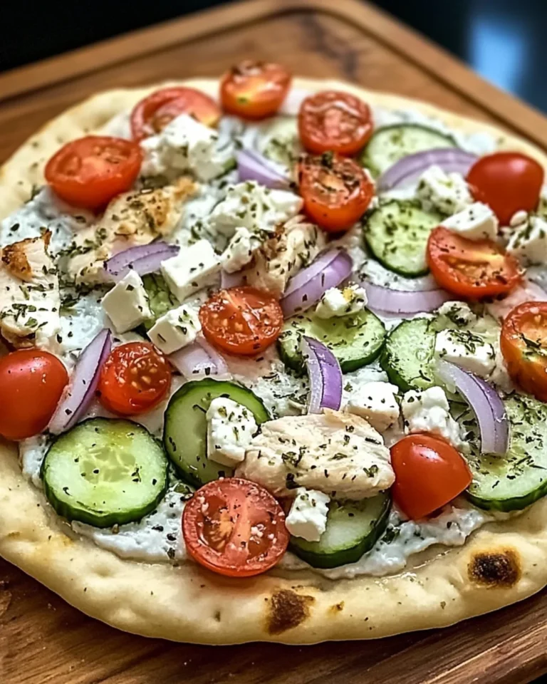 Tzatziki Chicken Pizza: A Refreshing Twist on Pizza