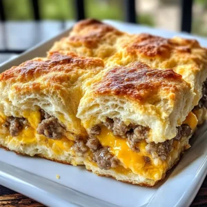 Easy 5-Ingredient Biscuit Breakfast Casserole Recipe