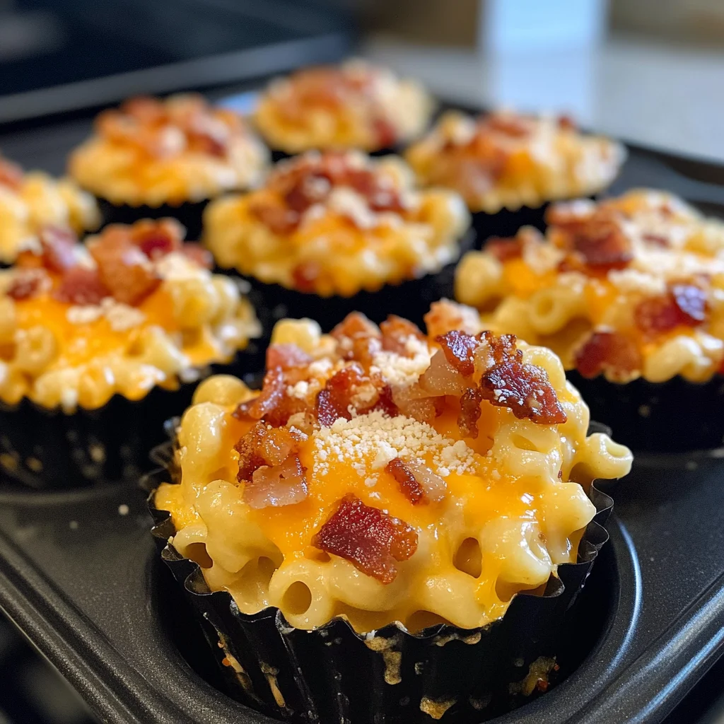 BBQ Bacon Mac & Cheese Cups Recipe