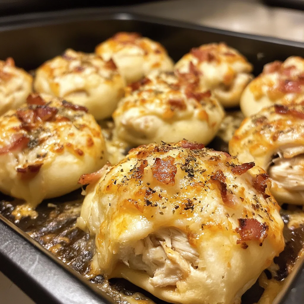 BBQ Bacon Ranch Chicken Pizza Bombs Recipe