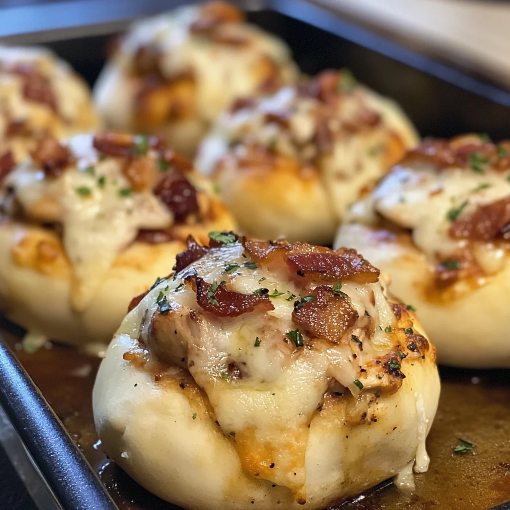 BBQ Bacon Ranch Chicken Pizza Bombs Recipe