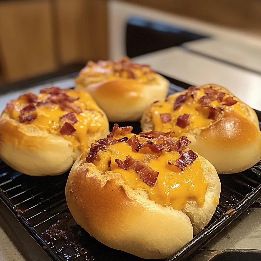 BBQ Bacon Stuffed Cheese Buns Recipe