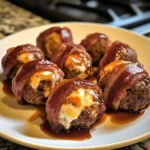 BBQ Bacon Wrapped Cheese Stuffed Meatballs Recipe 5 BBQ Bacon Wrapped Cheese Stuffed Meatballs Recipe