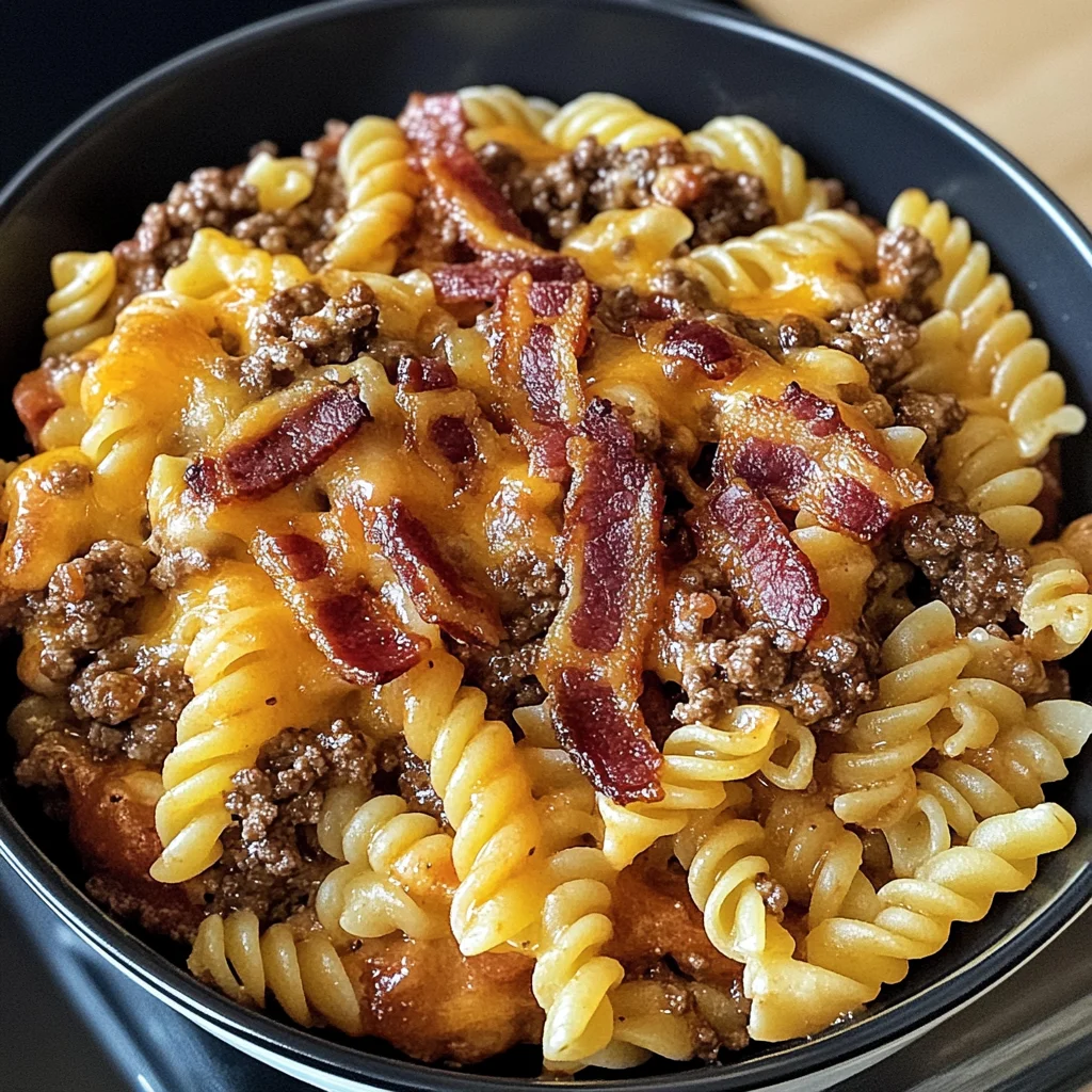Bacon Cheeseburger Pasta Bake Recipe