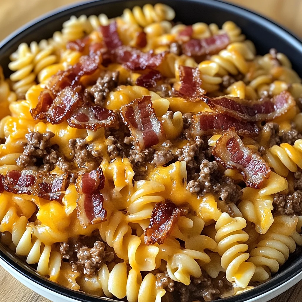 Bacon Cheeseburger Pasta Bake Recipe