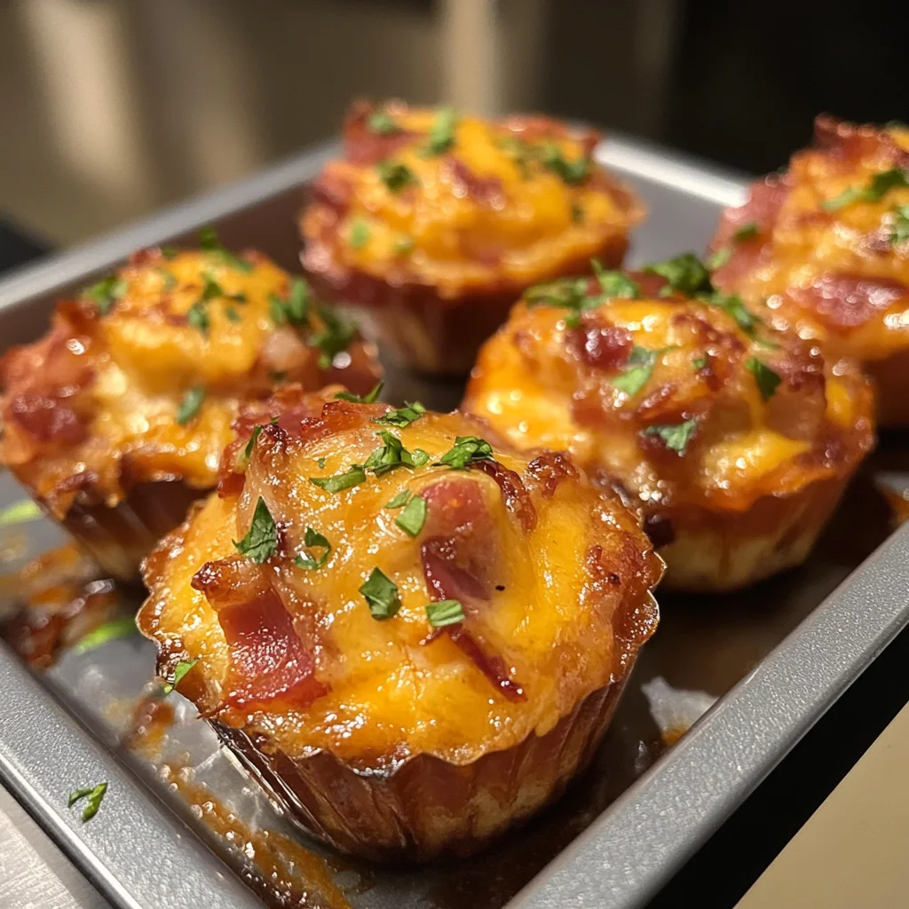 Cheesy BBQ Bacon Stuffed Chicken Cups Recipe