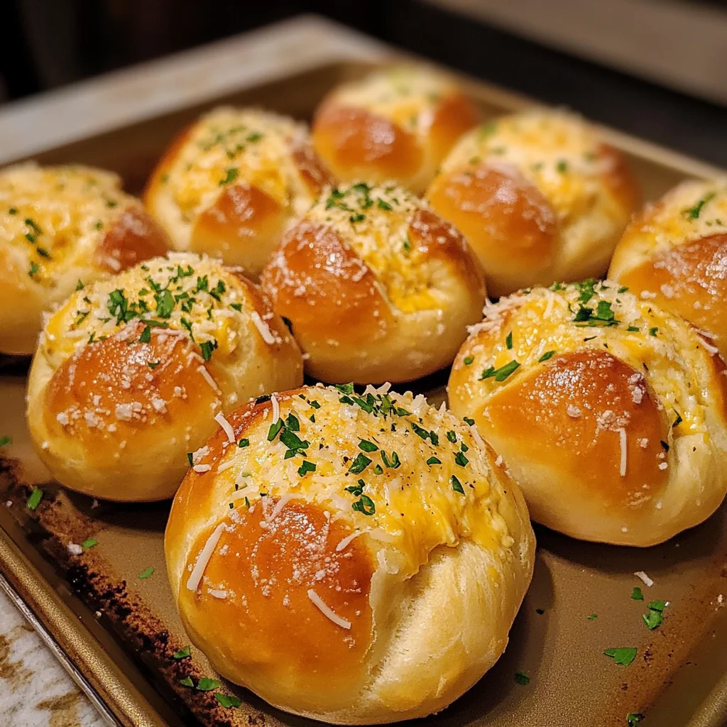 Cheesy Garlic Pretzel Bombs Recipe