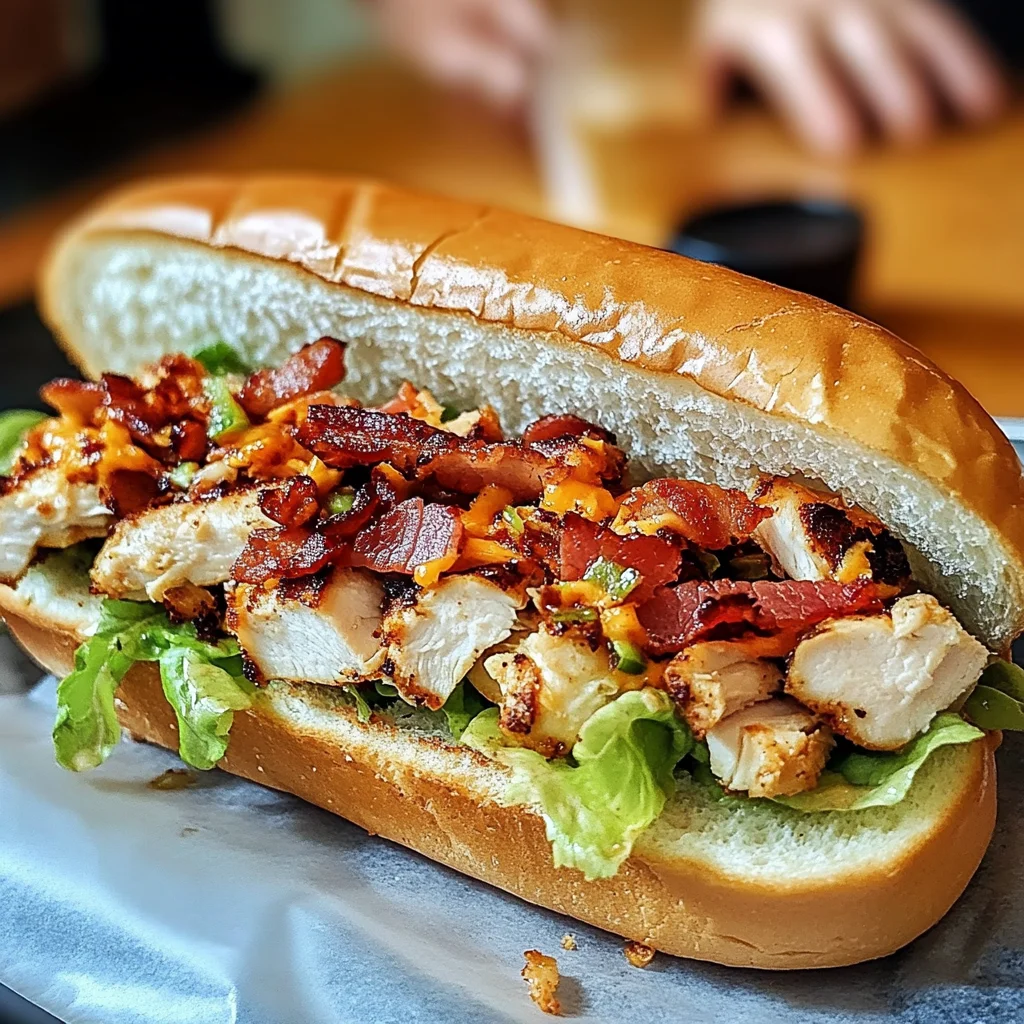 Delicious Chicken Bacon Ranch Sub Recipe