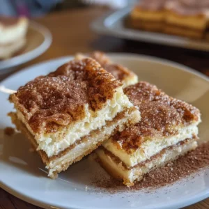 Delicious Churro Cheesecake Bars Recipe