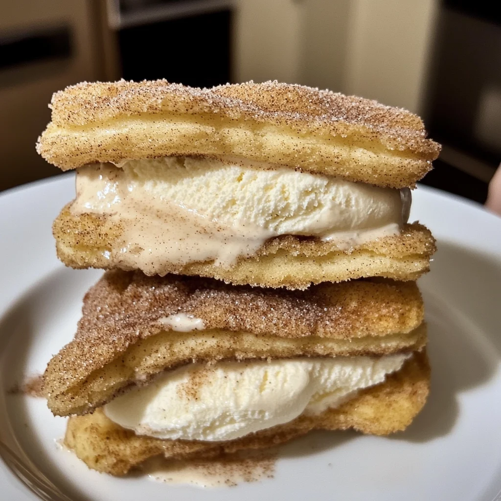 Delightful Cinnamon Churro Ice Cream Sandwich Recipe