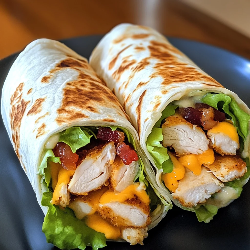 Crispy Chicken Bacon Ranch Wraps Recipe