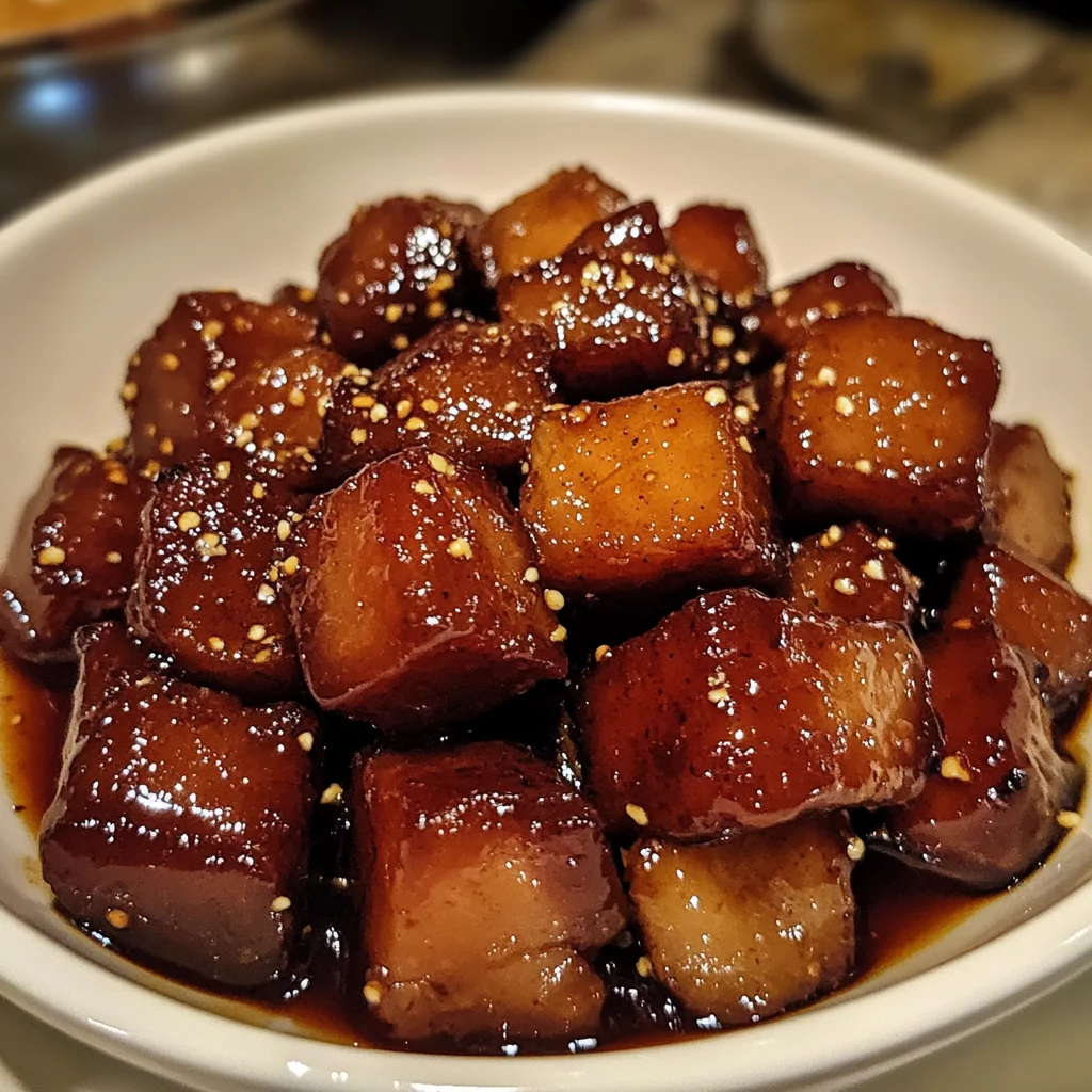 Crispy Honey Garlic Pork Belly Bites Recipe