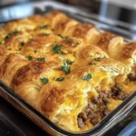 Flaky Croissant Sausage Breakfast Bake Recipe 4 Flaky Croissant Sausage Breakfast Bake Recipe