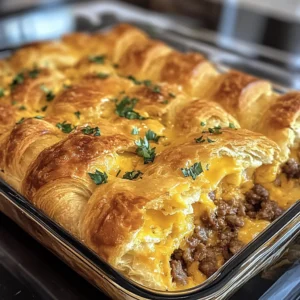 Flaky Croissant Sausage Breakfast Bake Recipe