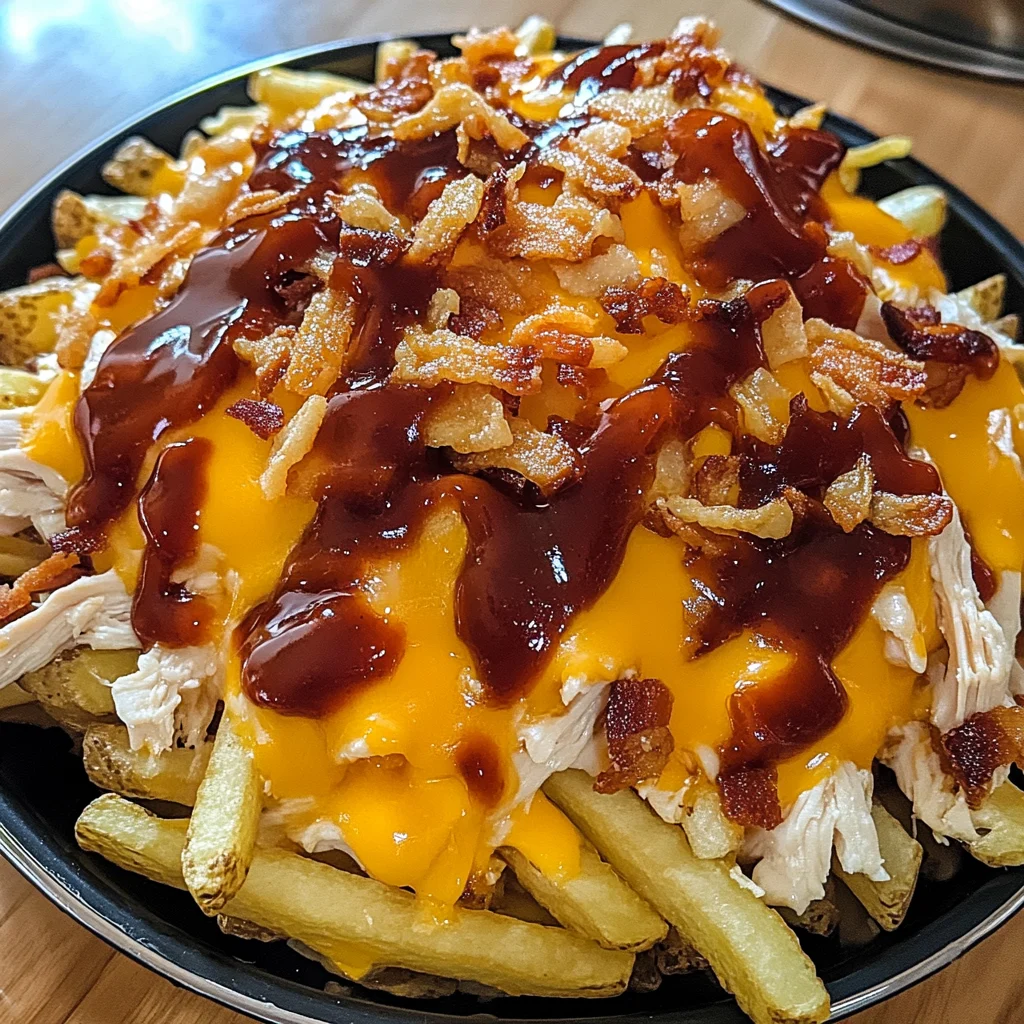 Loaded BBQ Chicken Bacon Cheese Fry Casserole Recipe