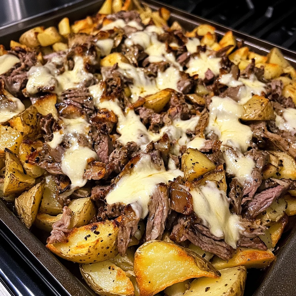 Million Dollar Loaded Philly Cheesesteak Fries Recipe