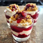 Easy No Bake Cheesecake Parfait with Cherry Topping 5 Easy No Bake Cheesecake Parfait with Cherry Topping
