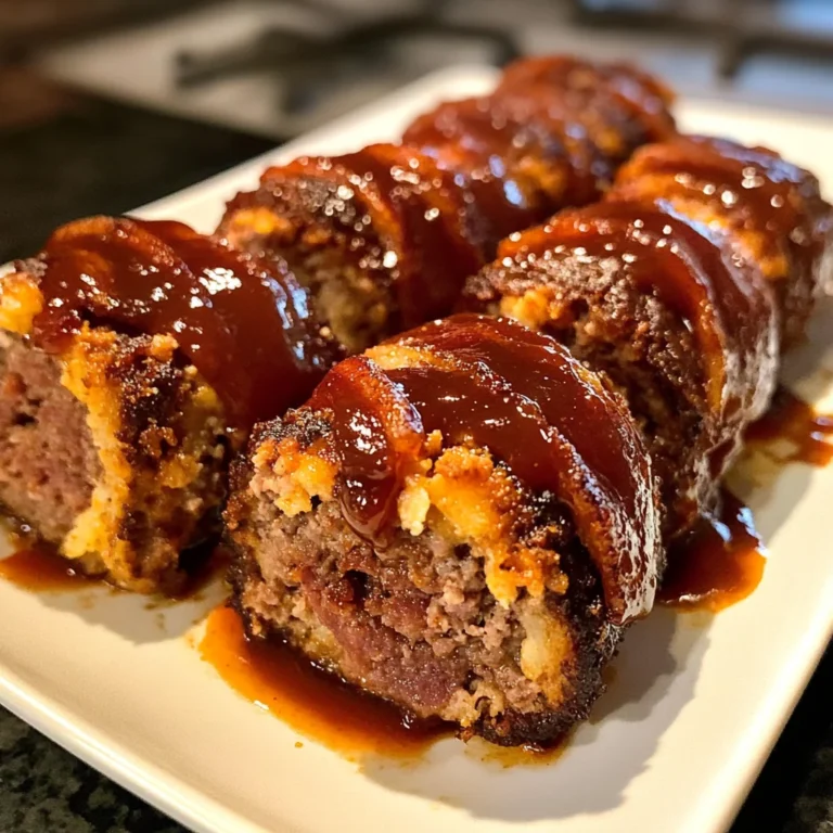 Smoky BBQ Bacon Stuffed Meatloaf Rolls Recipe