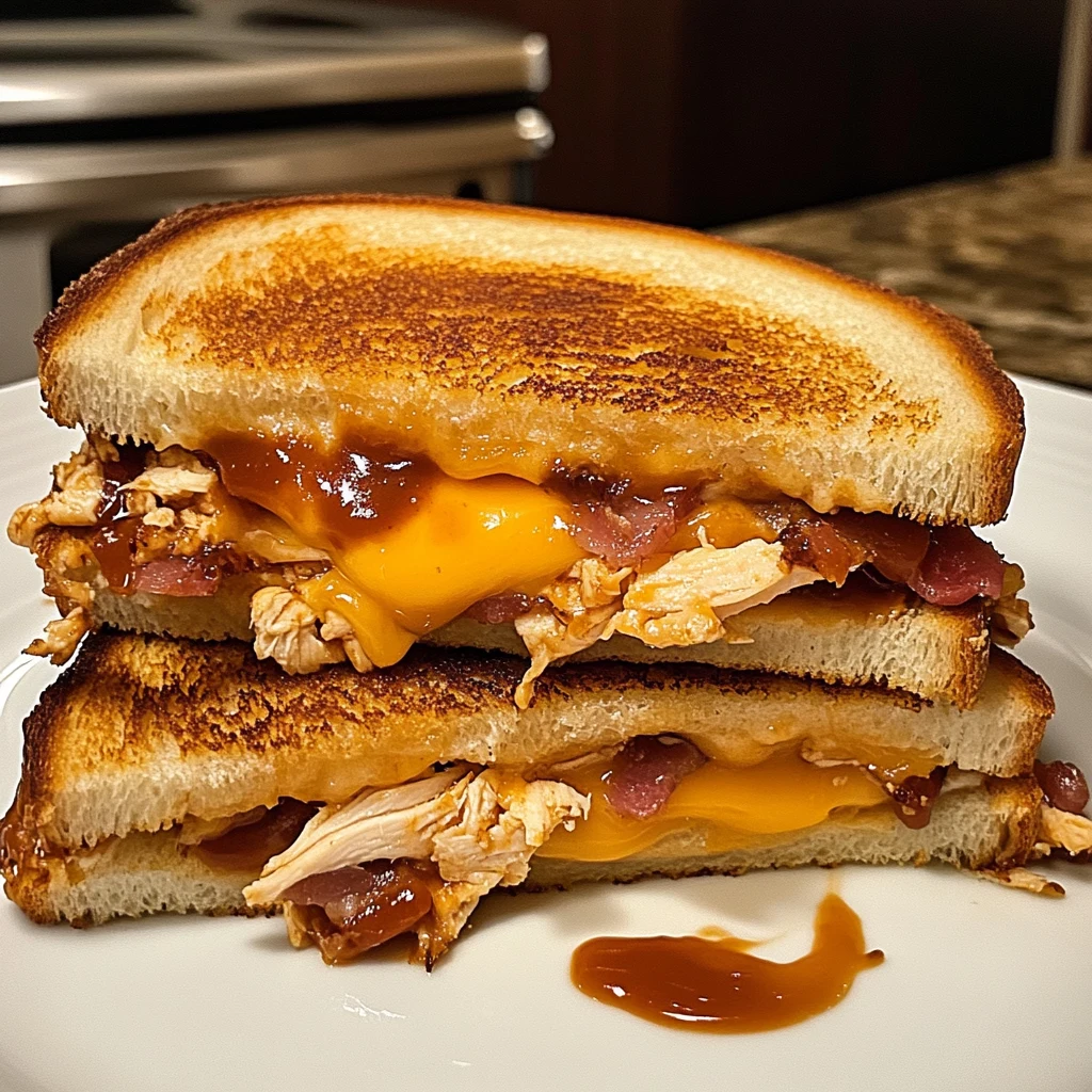 BBQ Bacon Chicken Grilled Cheese Melts 4 Ingredients Easy Delicious 4 BBQ Bacon Chicken Grilled Cheese Melts 4 Ingredients Easy Delicious