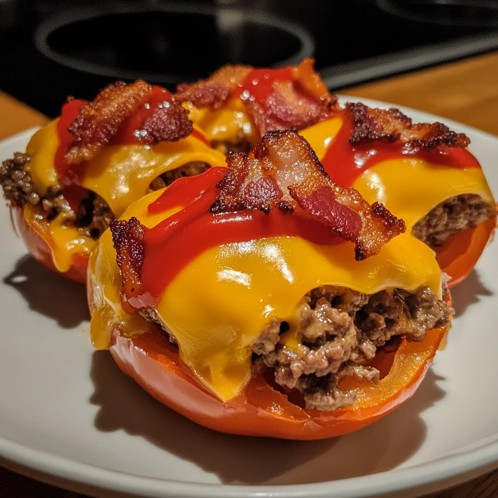 How to Make Bacon Cheeseburger Stuffed Peppers 5 Easy Bacon Cheeseburger Stuffed Peppers Recipe