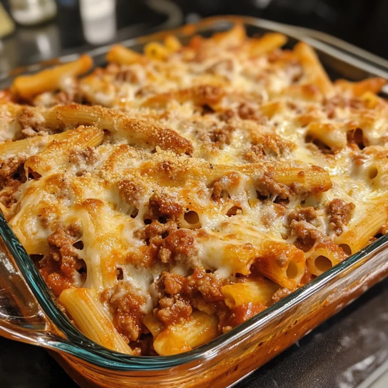 Baked Ziti with Italian Sausage 5 Steps Ultimate Delicious
