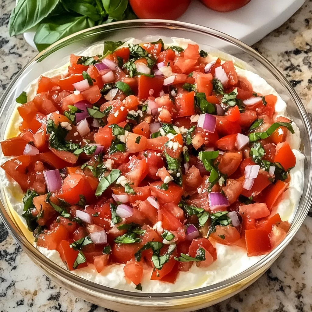 Bruschetta Dip 4 Ingredients Easy Delicious 4 Bruschetta Dip 4 Ingredients Easy Delicious