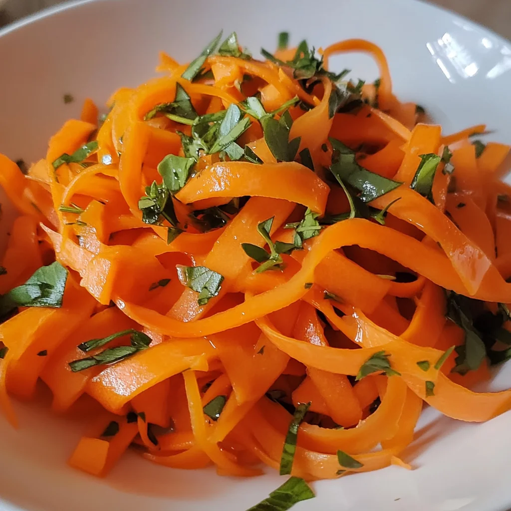 Carrot Ribbon Salad in 5 Minutes – So Delicious