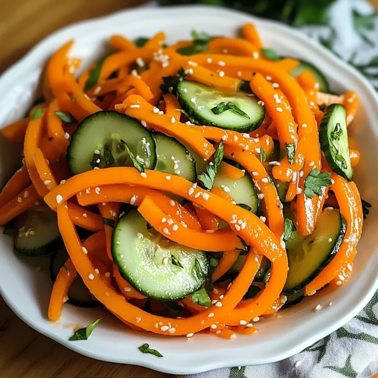Carrot and Cucumber Salad 5 Steps Easy Delicious