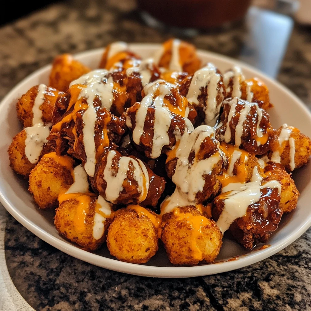 Cheesy BBQ Brisket Ranch Loaded Tot Bombs 30 Minutes Ultimate Delicious 4 Cheesy BBQ Brisket Ranch Loaded Tot Bombs 30 Minutes Ultimate Delicious