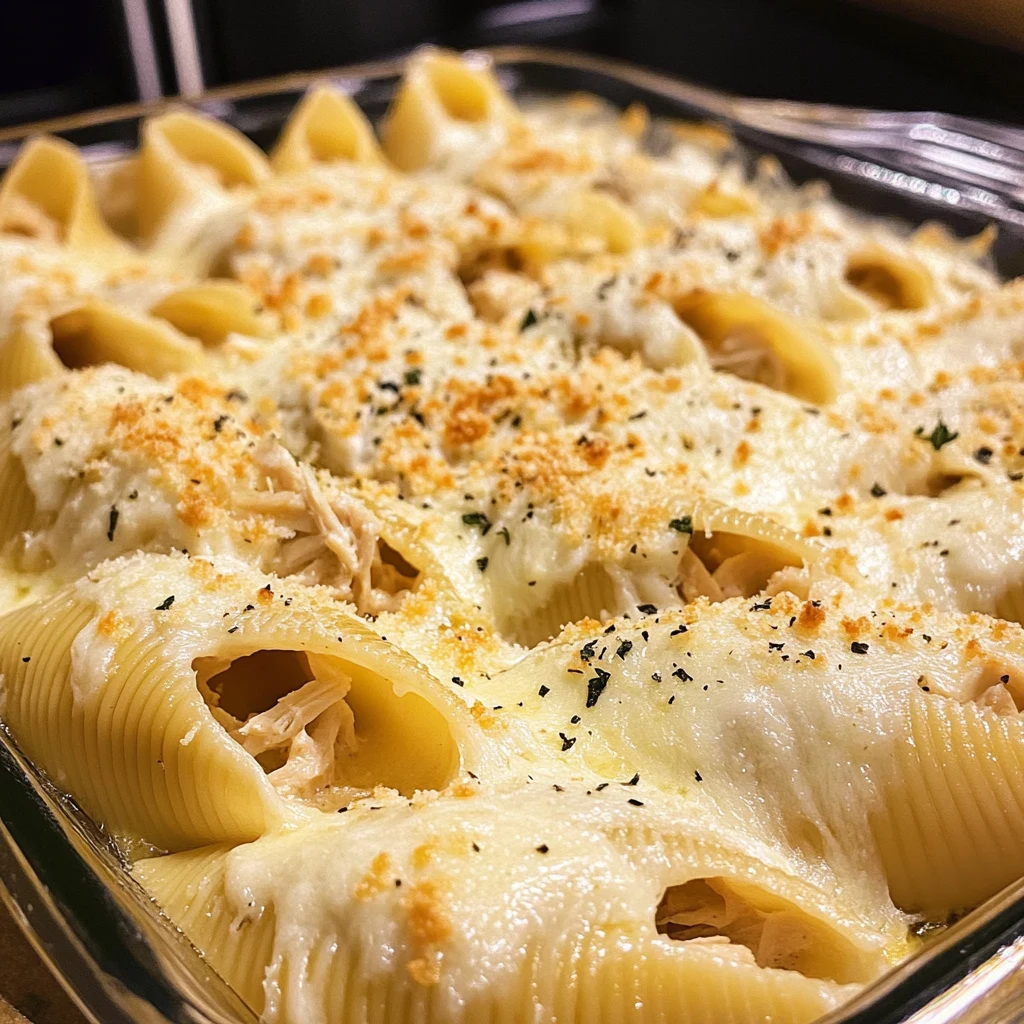Cheesy Chicken Alfredo Stuffed Shells 30 Minutes Easy Delicious 4 Cheesy Chicken Alfredo Stuffed Shells 30 Minutes Easy Delicious
