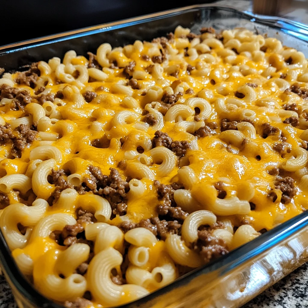 Easy Cheesy Taco Mac and Cheese Mashup Casserole Bake