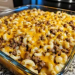 Easy Cheesy Taco Mac and Cheese Mashup Casserole Bake