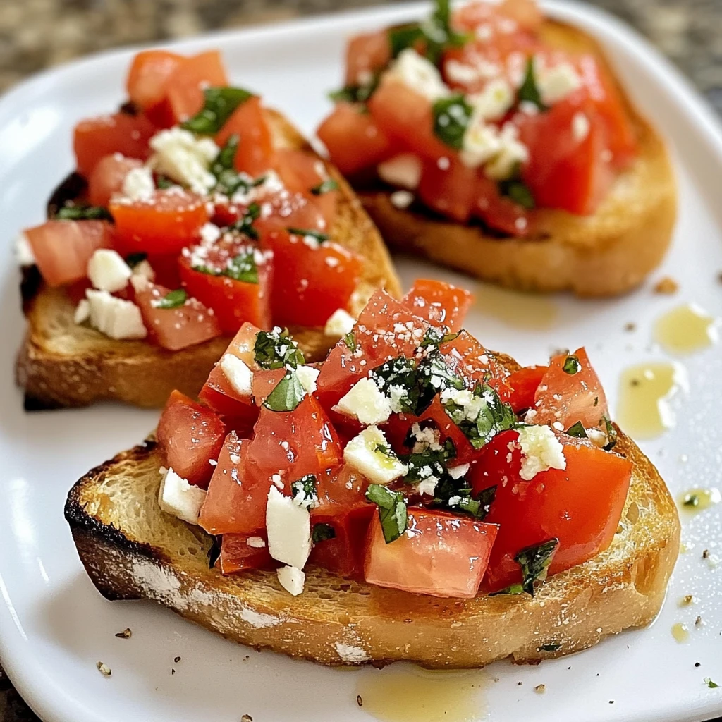 Classic Italian Bruschetta 4 Servings Easy Delicious