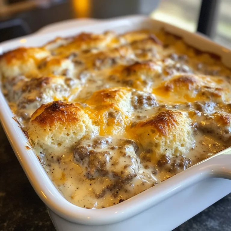 Country Sausage and Gravy Breakfast Casserole - Best Ever