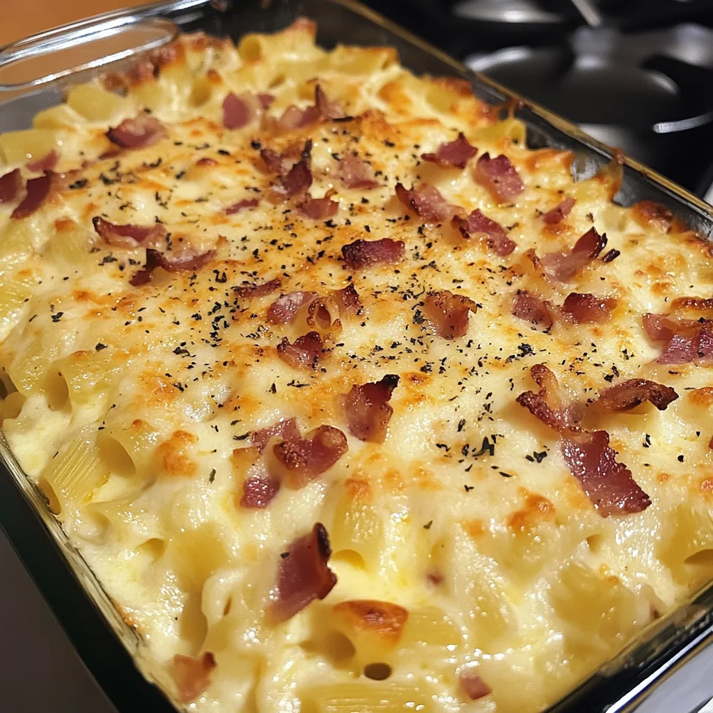 Creamy Bacon Carbonara Bake 30 Minutes Easy Delicious 4 Creamy Bacon Carbonara Bake 30 Minutes Easy Delicious