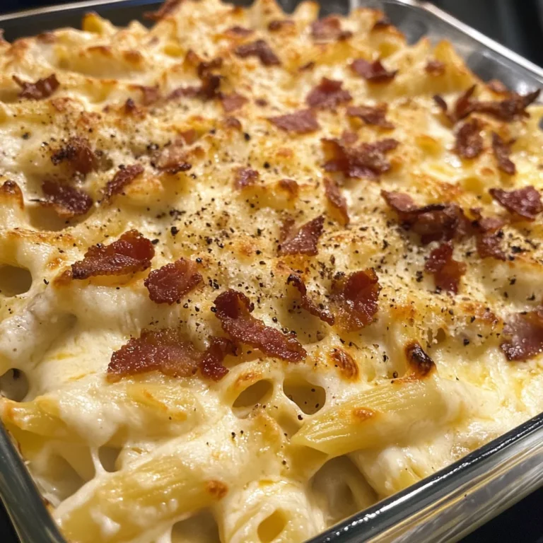 Creamy Bacon Carbonara Bake 30 Minutes Easy Delicious