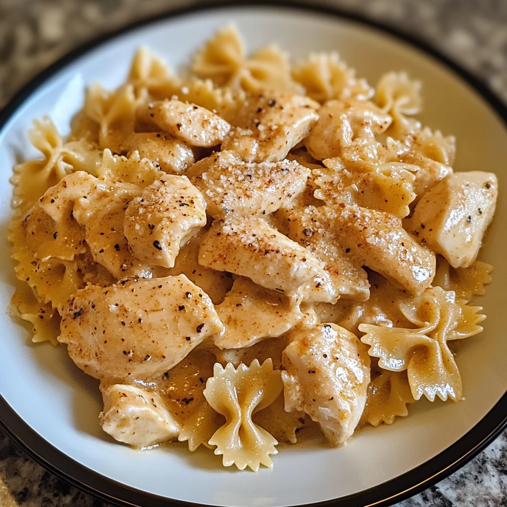 Creamy Cajun Chicken and Bow Tie Pasta – Easy Dinner Idea