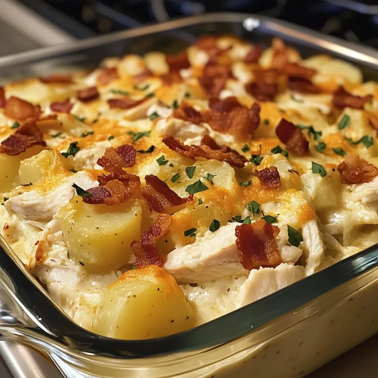 Creamy Chicken Bacon Ranch Potato Casserole 30 Minutes Easy Delicious